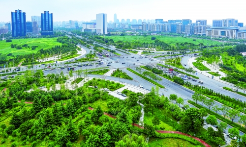 荥阳市中原西路生态廊道